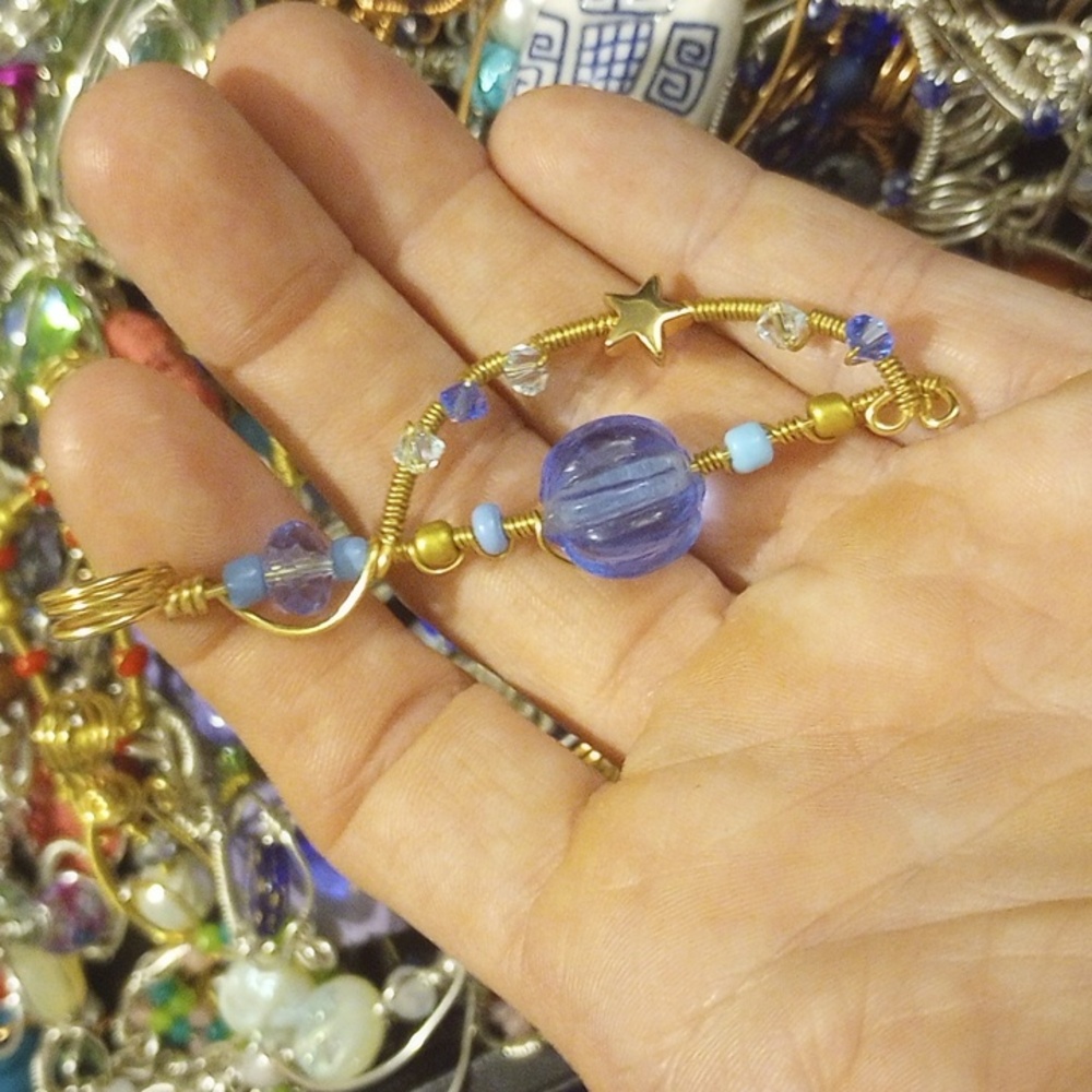 Handmade Gold tone coated copper wire ⭐